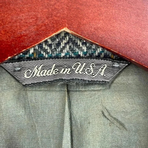 Vintage Levi's menswear wool Blazer Mens 42 gray 2801 - Picture 2 of 11